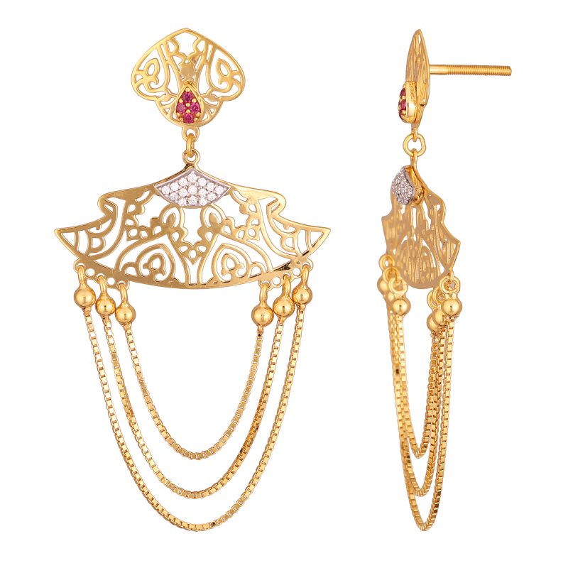 Classic Gold Earrings - Image 2