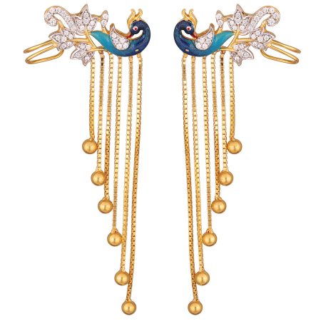 Peacock earring