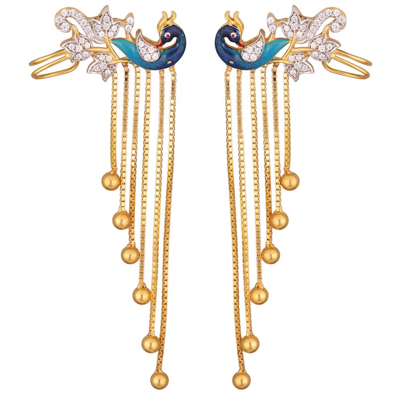 Peacock earring